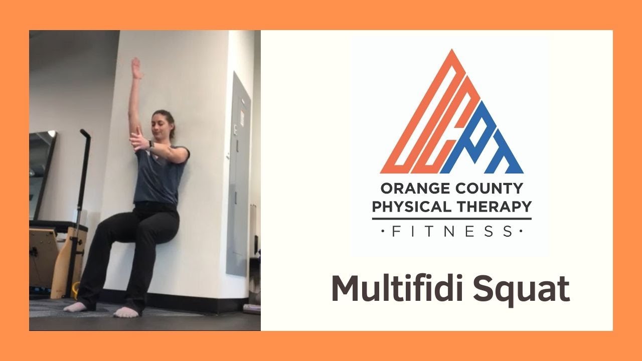 Multifidi Wall Squat (Orange County Physical Therapy OCPT)