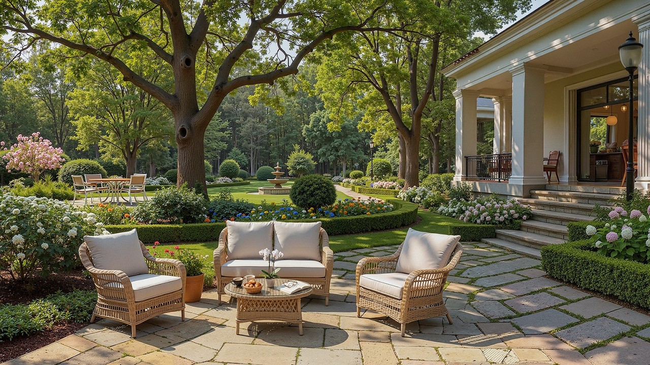 Спокойный весенний сад, джазовая атмосфера🌿 Солнечная терраса с нежным джазом для снятия стресса