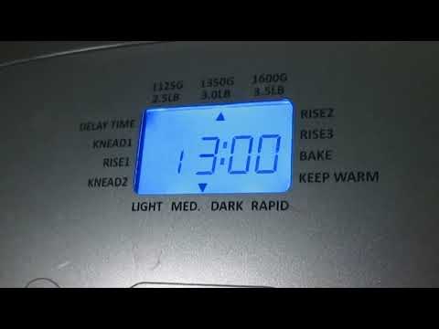 Хлебопечь Gorenje BM1600WG замес теста, дефект меню