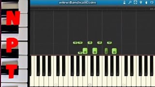 how to play crooked smile on piano j cole ft tlc synthesia tutorial