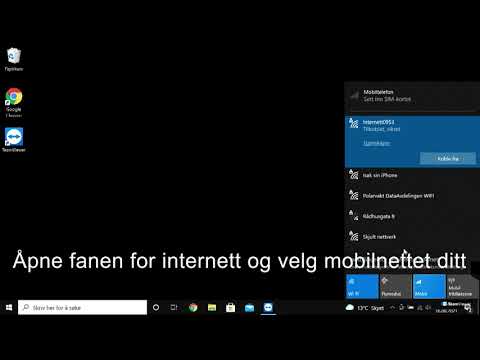 Koble til internett fra telefonen