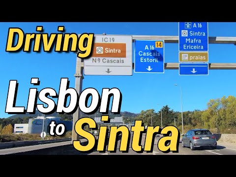 Driving from Lisbon to Sintra via IC19 - Portugal [4K]