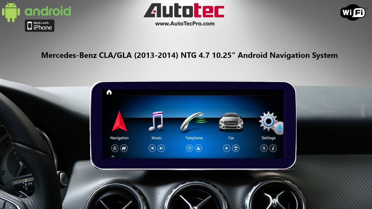 Cla Android Installation Mercedes-Benz GLA / CLA (2013 – 2014) 10.25″ / 12.3″ HD Android ...
