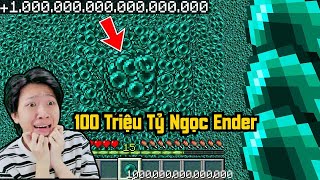 100 Triệu Tỷ Ngọc Ender Ném Lên Trời !! Vinh Thử Thách Sinh Tồn Minecraft Thế Giới Bất Ổn?!! Trời Ơi