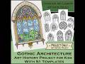 Gothic Stained Glass Art Project for Kids - 51 Gothic Window & Rose Window Templates