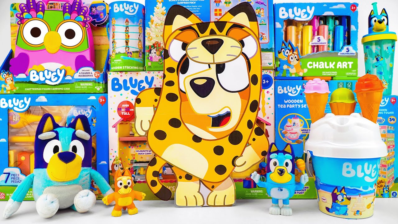 Bluey Toy Collection Unboxing Review 🐾 Mystery Cute Bingo Box ...
