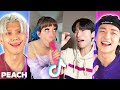 Koreans React To TikTok Stitch Videos For The First Time | Peach Korea