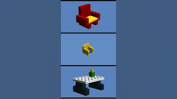 🪑 Lego Chair / Silla Tutorial Ideas #LEGO #chair #furniture #build #home