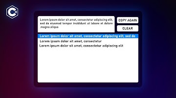 How to Create a Clipboard App in C# Windows Forms