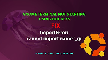 UBUNTU FIX: ImportError: cannot import name 