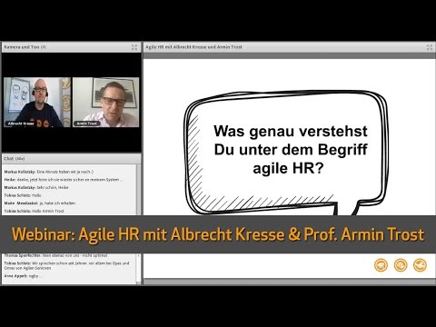 Webinar: Agile HR mit Albrecht Kresse und als Gast Prof. Armin Trost