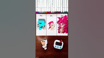 Drawing GOKU SSJ4, but I only have 10 seconds… (#shorts)