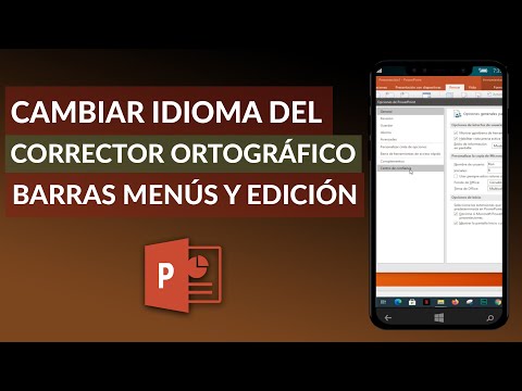 Cómo Cambiar el Idioma del Corrector Ortográfico, Barras de Menús y Edición en PowerPoint