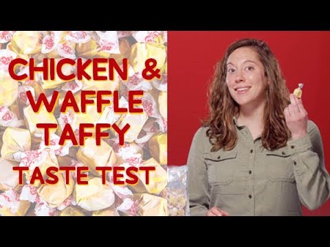 Chicken and Waffles Taffy Taste Test - Chicken and Waffles Taffy Taste Test