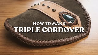 How to Make Triple Cordover Leather Lacing