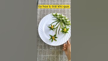 My tran 77, cắt tỉa hoa từ củ quả #tiahoaqua #caving #nghethuat #arts