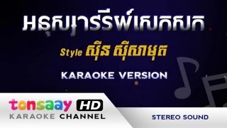 Video thumbnail of "អនុស្សាវរីយ៍សេកសក ភ្លេងសុទ្ធ [Tonsaay Karaoke] Khmer Instrumental Only"