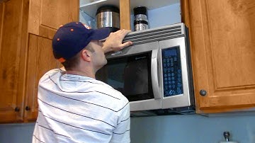 One man Microwave Oven installation