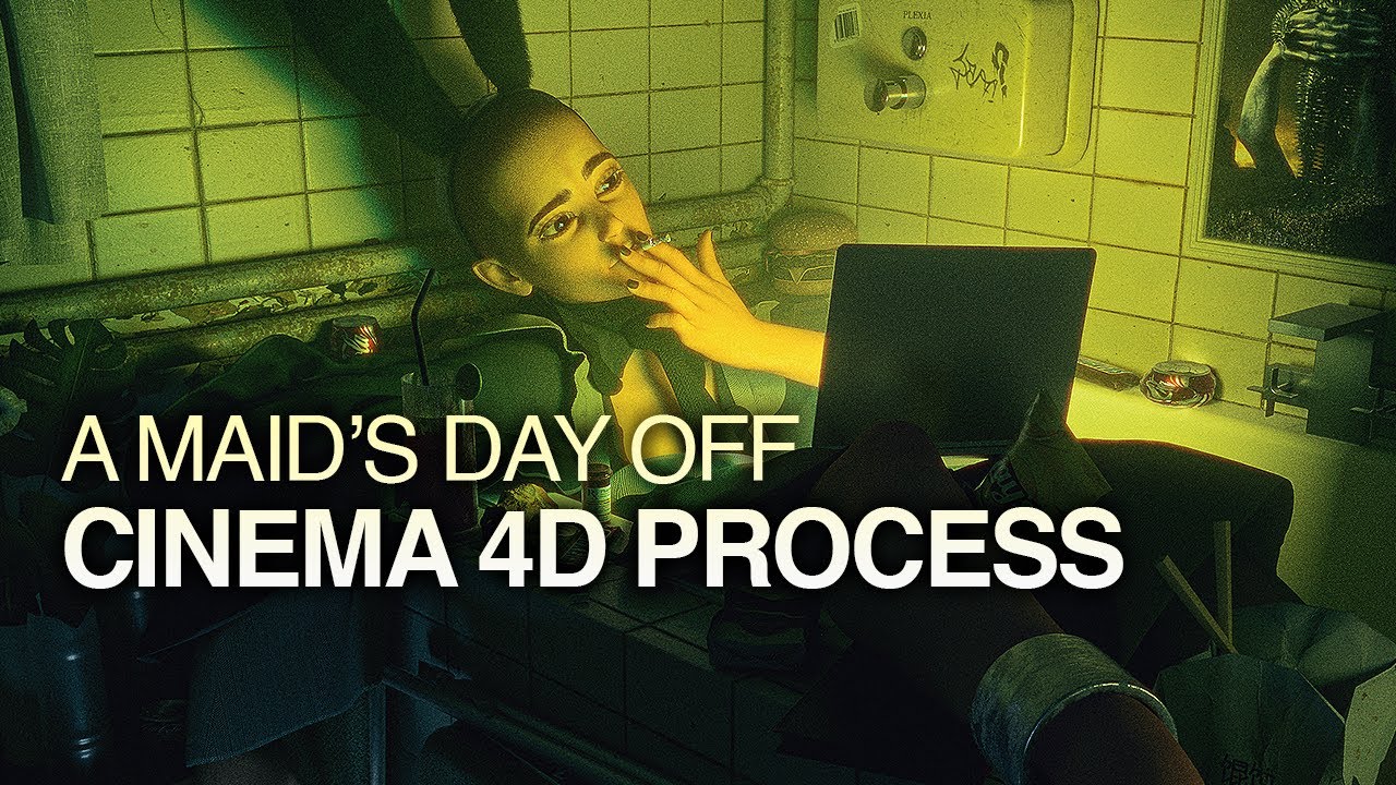 A MAID'S DAY OFF | CINEMA 4D PROCESS