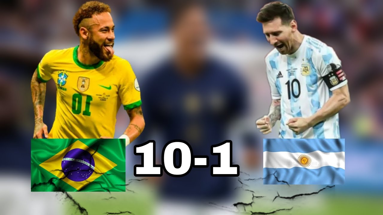 BRAZIL VS ARGENTINA FOOTBALL MATCH BRA10 ARG 1 YouTube