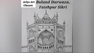 Fatehpur Sikri-Buland Darwaza , Agra# Uttar Pradesh #India Drawing - YouTube