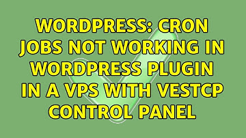 Wordpress: Cron jobs not working in WordPress plugin in a VPS with VestCP control panel
