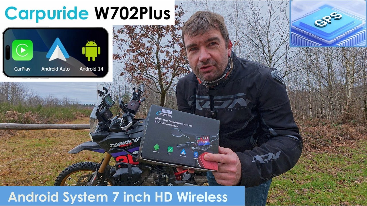 Présentation du Carpuride W702 Plus avec GPS et Android 14 intégré en plus d'Android Auto et CarPlay