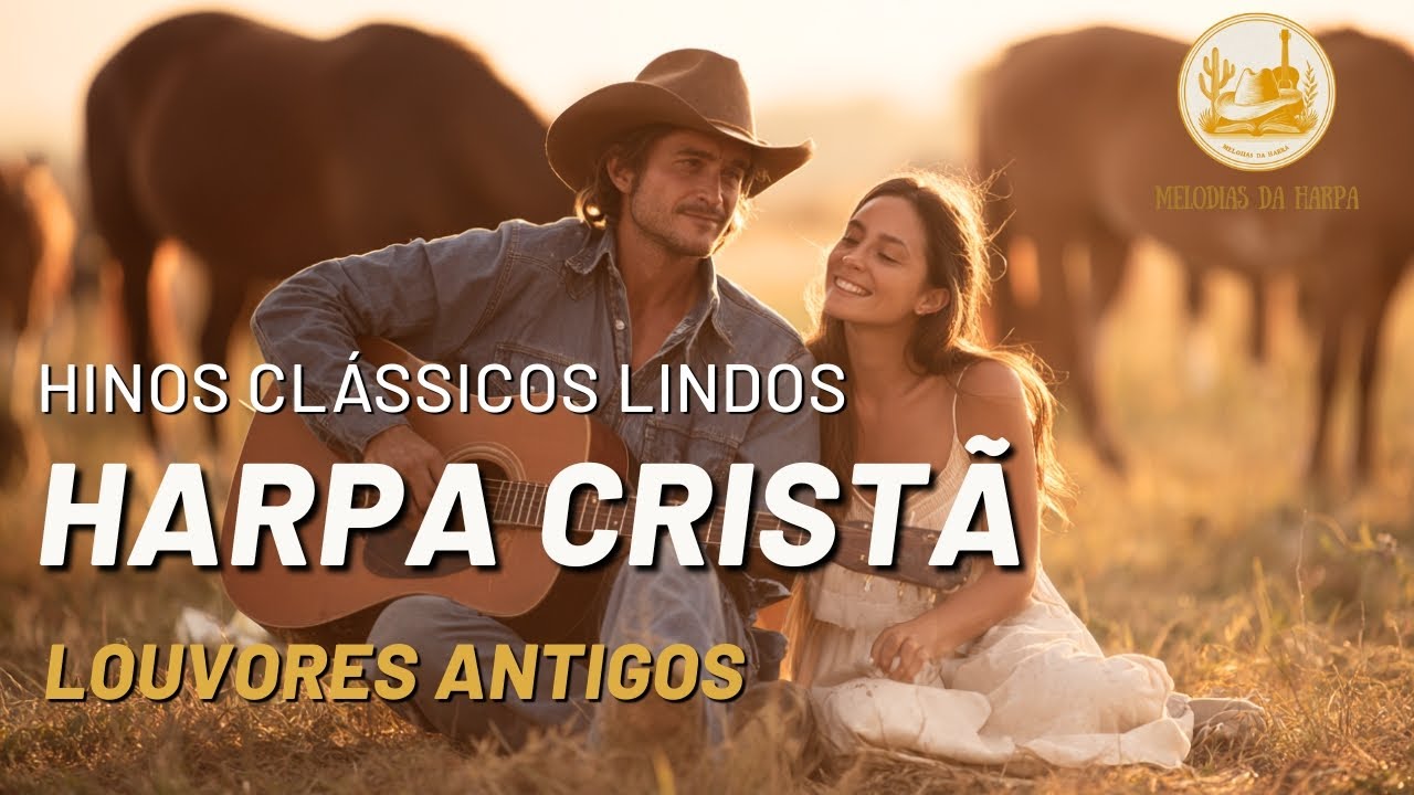 Hinos Da Harpa Cristã – Louvores de sangue cheio do poder de Deus – Hinos Antigos Com Legenda