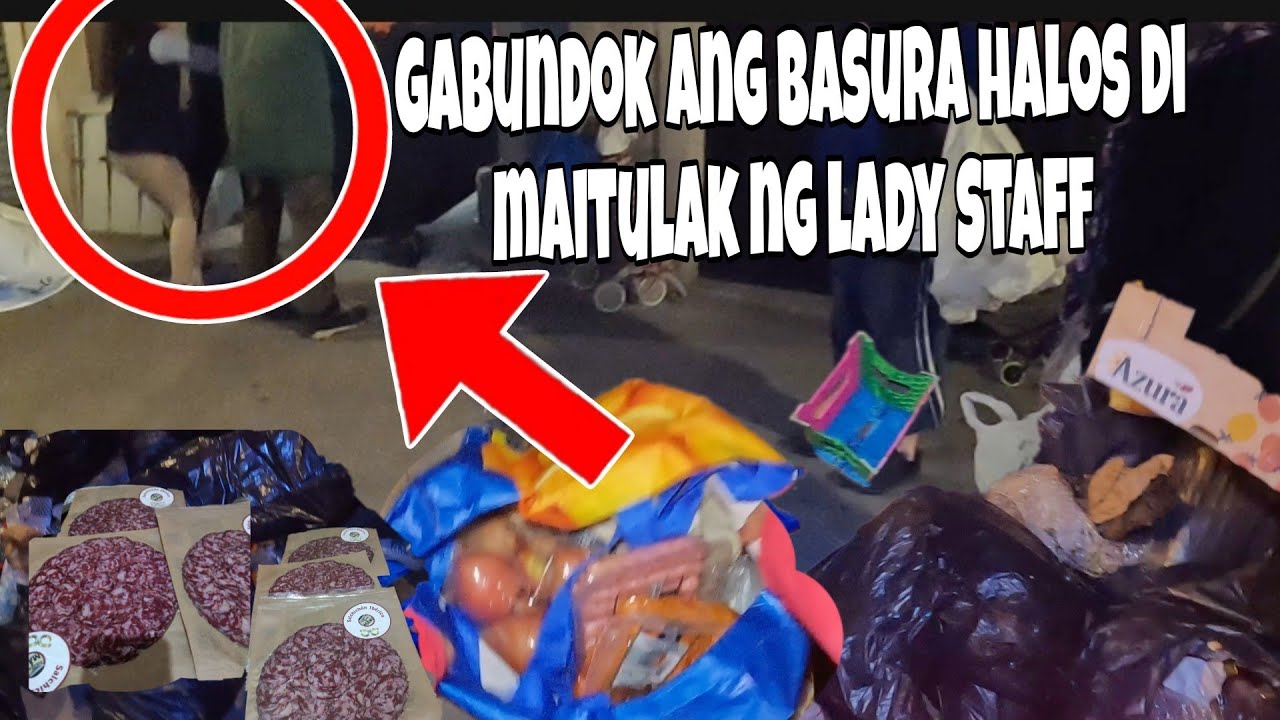 Grabe ang basura ngayon halos di na mailabas ni lady staff ang basurahan | dumpster diving