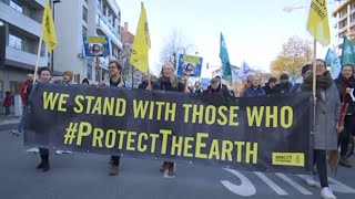 Global climate protests ahead of Madrid meeting