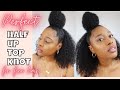 EASY HALF TOP KNOT ON FINE THIN NATURAL HAIR  #shorts