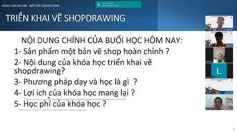 Khai giảng khoá shopdrawing