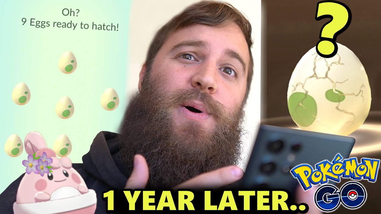 I Failed To Hatch Flower Crown Happiny A YEAR AGO - Let's Try Again! (Pokemon GO 2km Egg Hatch)