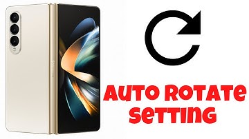 Samsung Z Fold4 Auto Rotate setting || How to Screen Rotation Galaxy Z fold 4 5g [Tutorial]