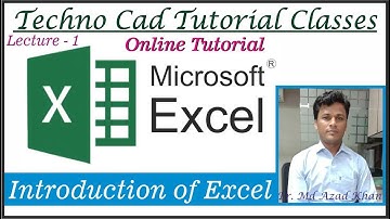 Lec 25 I Introduction of Excel I By Er. Md Azad Khan I Autocad I Solidworks I CNc Pr I Ansys I Staad