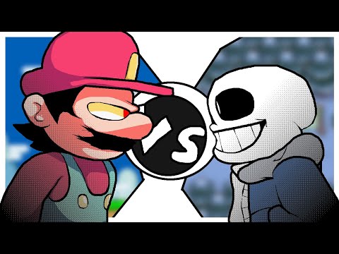 Mario Vs Sans (Random animation)