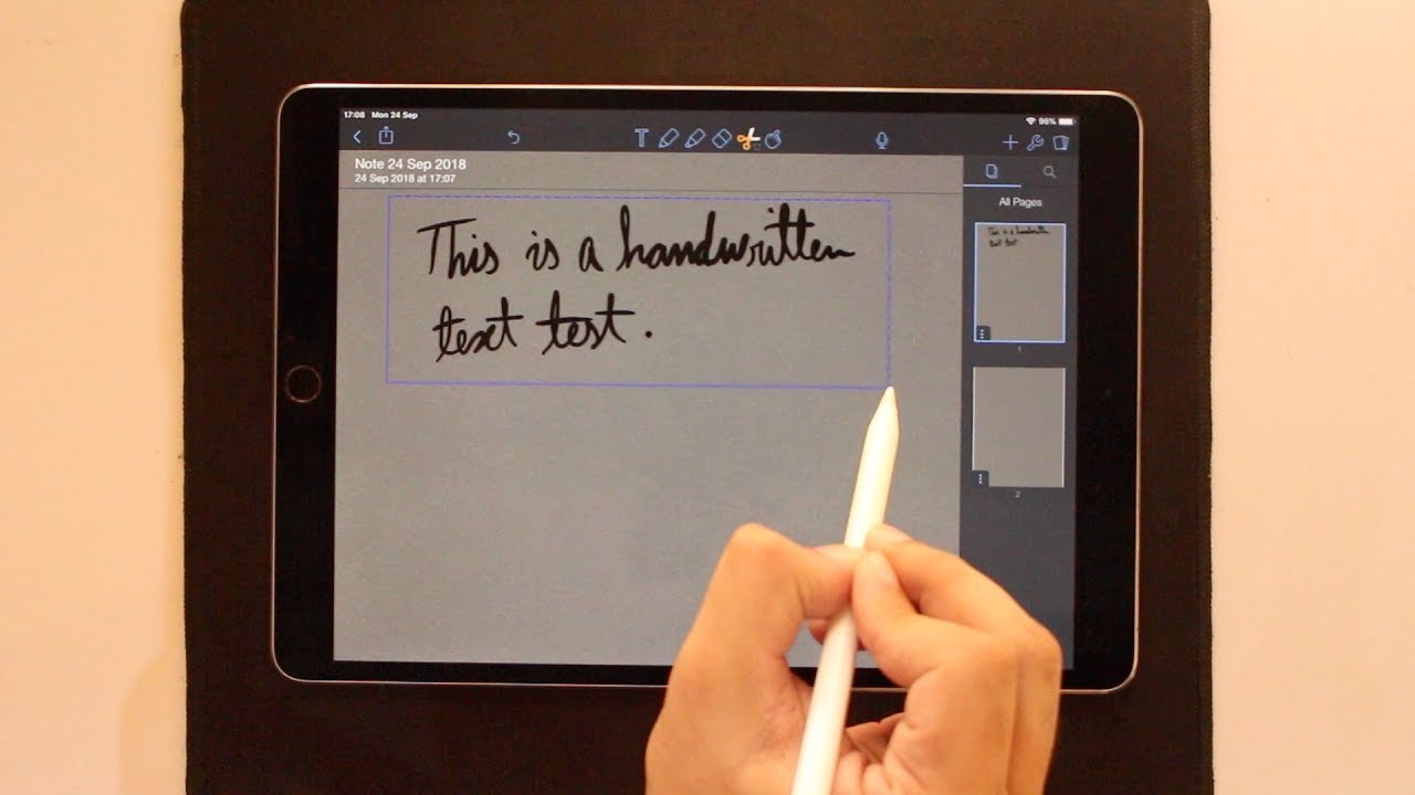 Convert Handwritten Text Into Digital on iPad [Apple ...