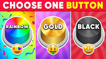 Choose One Button! Rainbow, Gold or Black Edition 🌈⭐️🖤 Quiz Shiba