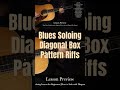 Blues Guitar Soloing Lesson for Beginners [How to Solo with Diagonal Box Pattern - 2]