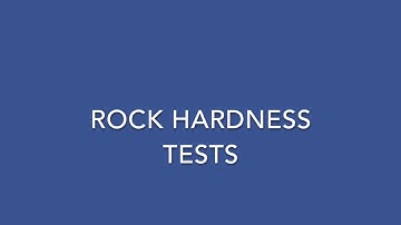Mineral Hardness Tests