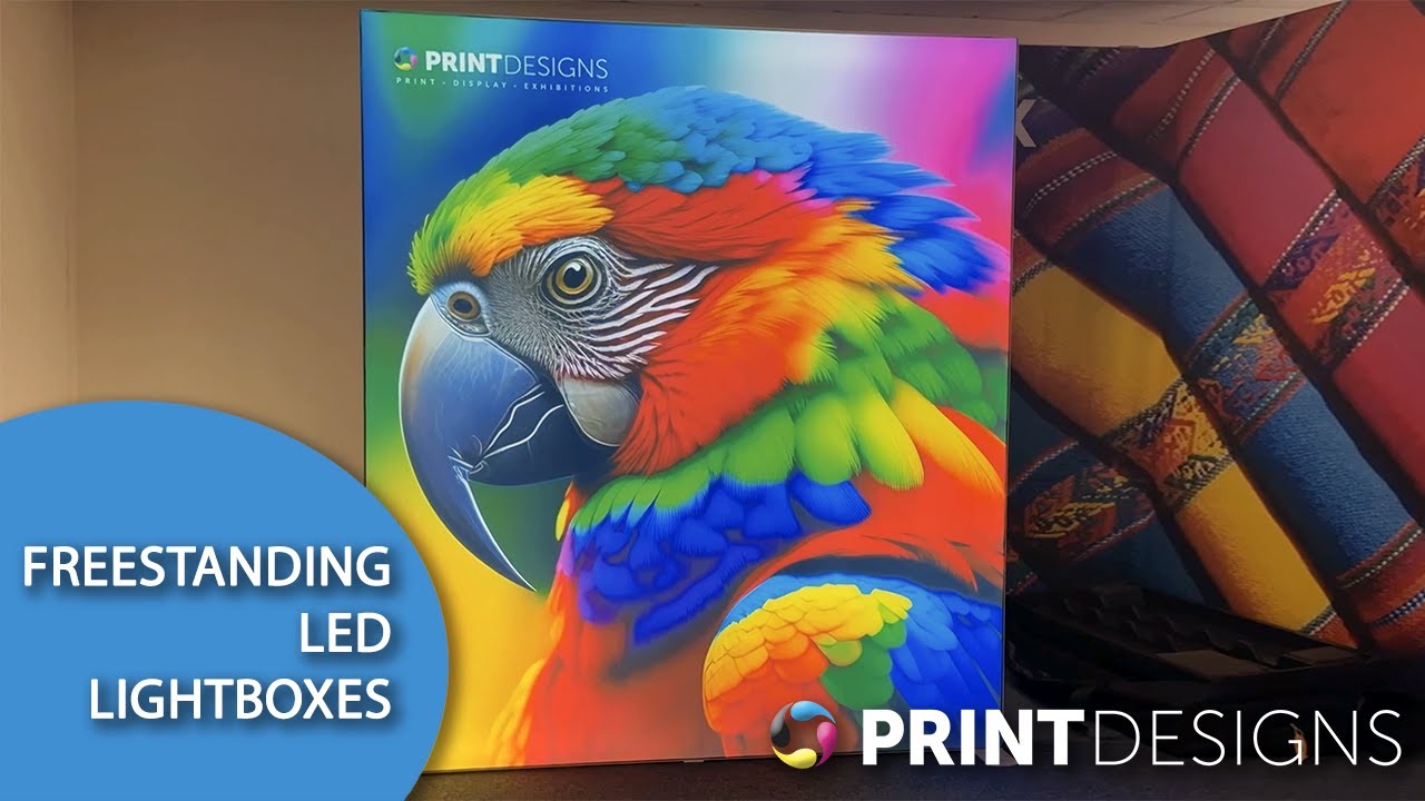 Freestanding LED Fabric Lightbox Demo & Assembly Guide | Printdesigns