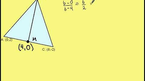 Find the Equation of a Median in Triangle