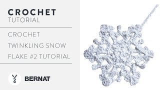 Crochet Twinkling Snowflake #2 Tutorial