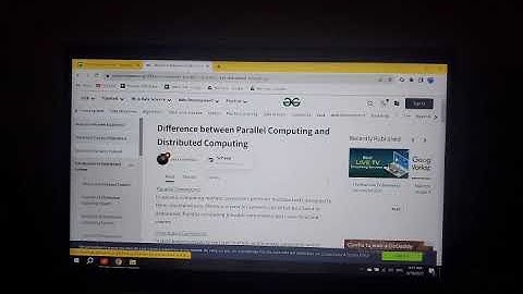 Difference between Parallel Computing and Distributed Computing