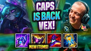 CAPS BRINGS BACK VEX WITH NEW ITEMS! - G2 Caps Plays Vex MID vs Viktor! | Preseason 2022