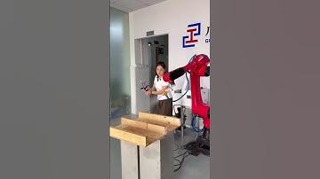 Non-programming spray painting robot.#industrial #robot #welding #spraying #stamping #machine