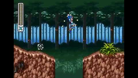 Mega Man X (SNES) - Part 7: Forest Stage (Boss: Sting Chameleon) (60 FPS)