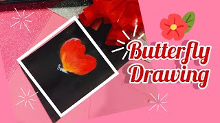 How to draw Butterfly/Creative drawing idea/paper craft/Easy craft / miniaturecraft/Art_With_Reshma