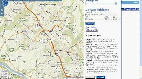 Radius and Polygon Map Search Tips