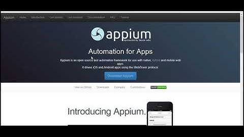 004 Installing Appium Server